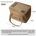 30L Folding Camping Storage Bag with MOLLE Straps & Dividers Camping Storage Bag Babs Khaki