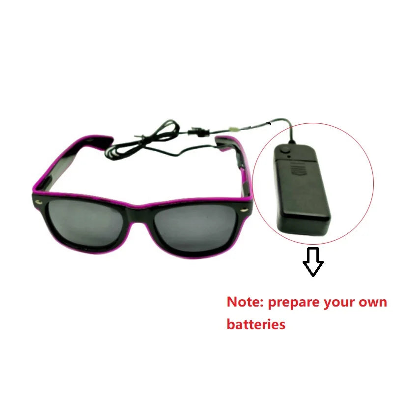 LED Light Up Glasses – Glowing Rave & Party Sunglasses LED Party Glasses Babs