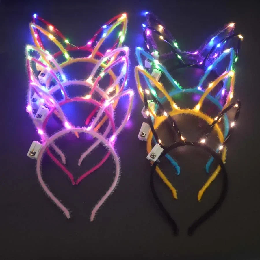 LED Light-Up Princess Tutu Skirt & Bunny Headband Set LED Costume Set Babs