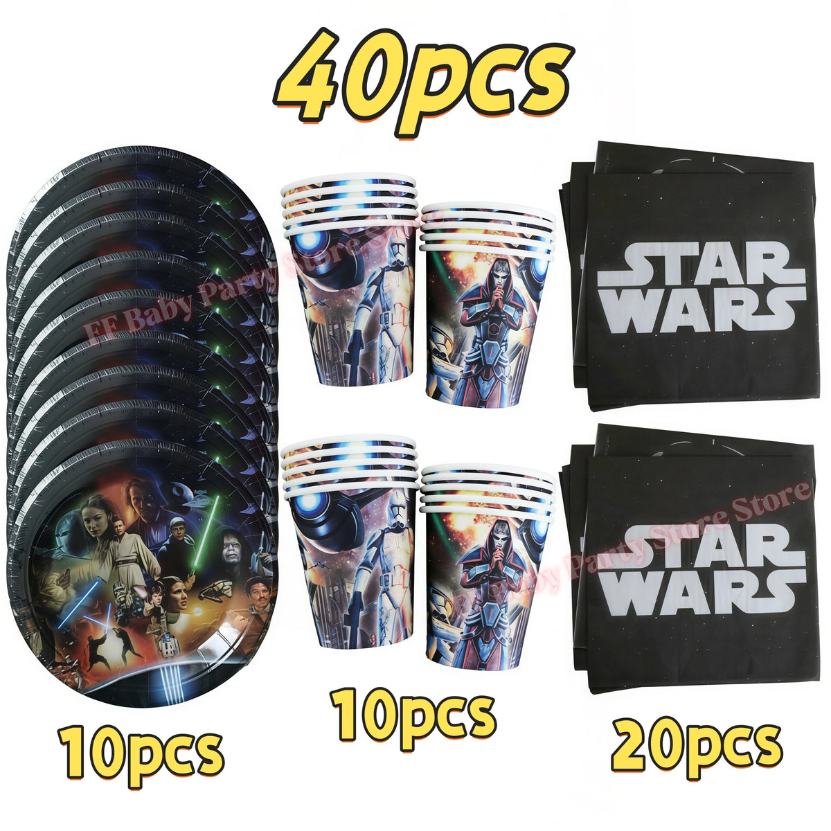Robot Birthday Party Decorations Set – Balloons, Plates & More