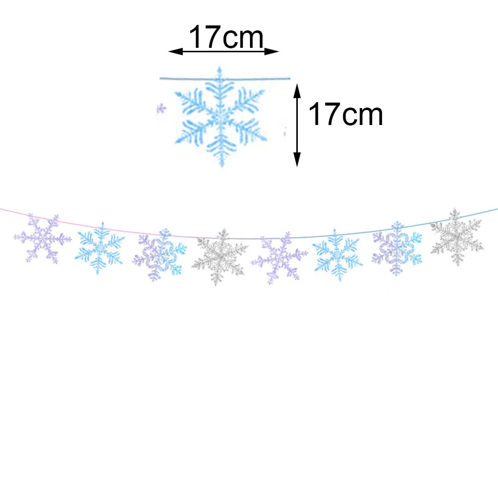Christmas Snowflake Gingerbread Man Hanging Spiral Decorations Holiday Party Decor Babs MINT GREEN