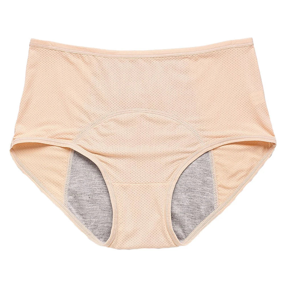 Women's Period Leakproof Briefs – Mid-Rise, Plus Size M–8XL Leakproof Period Briefs Babs Beige M 1pc