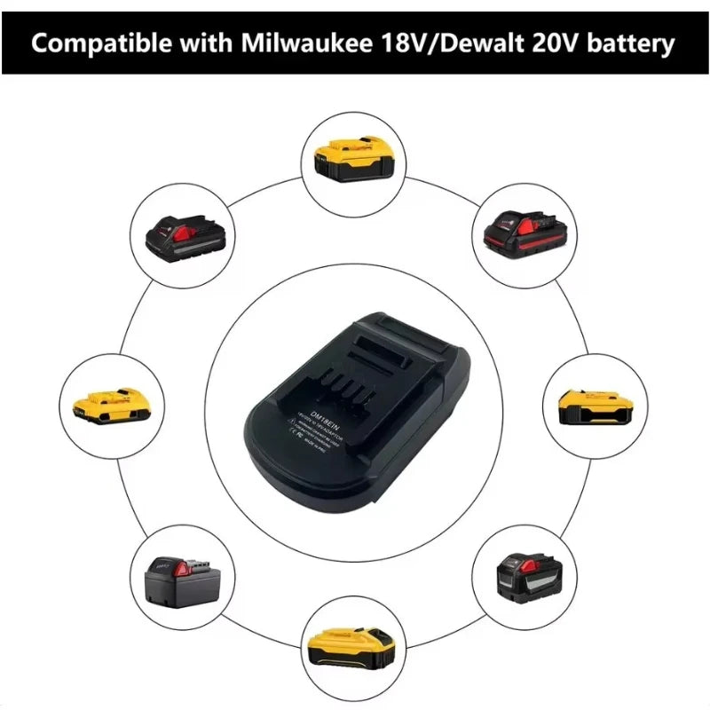DM18EIN Battery Adapter – DeWalt 18V/20V to Einhell Tools Battery Converter Adapter Babs