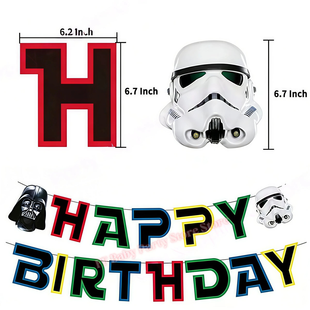 Robot Birthday Party Decorations Set – Balloons, Plates & More Party Decoration Set Babs 1set Banner others