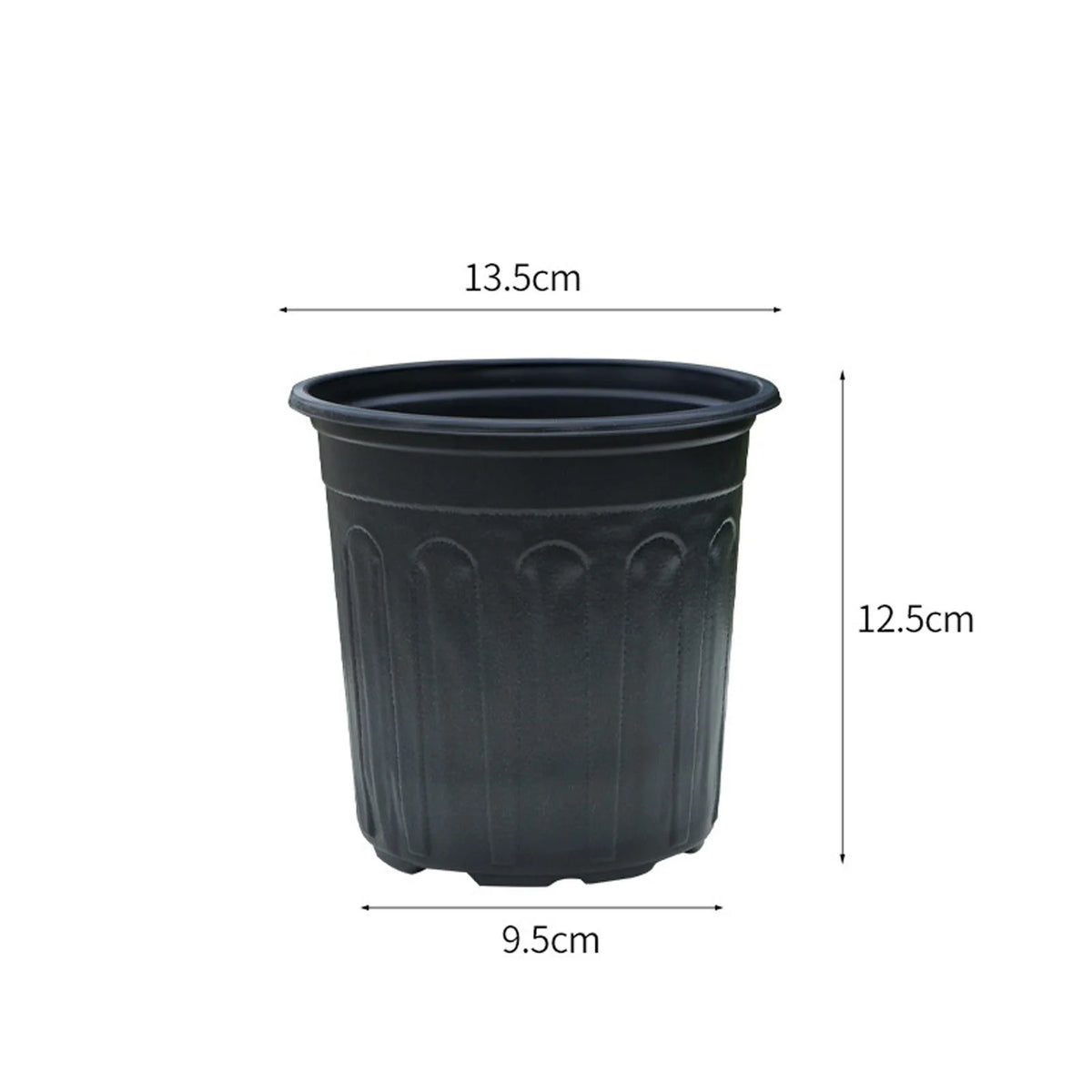 10-Pack 1 Gallon Flexible Nursery Pots with Drainage Holes Nursery Pots Babs