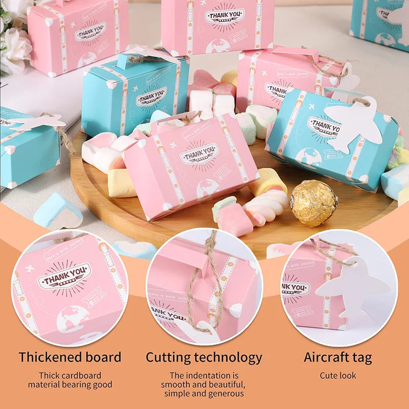 Suitcase Candy Gift Boxes 10/20 Pcs – Party & Wedding Favors Party Favor Boxes Babs