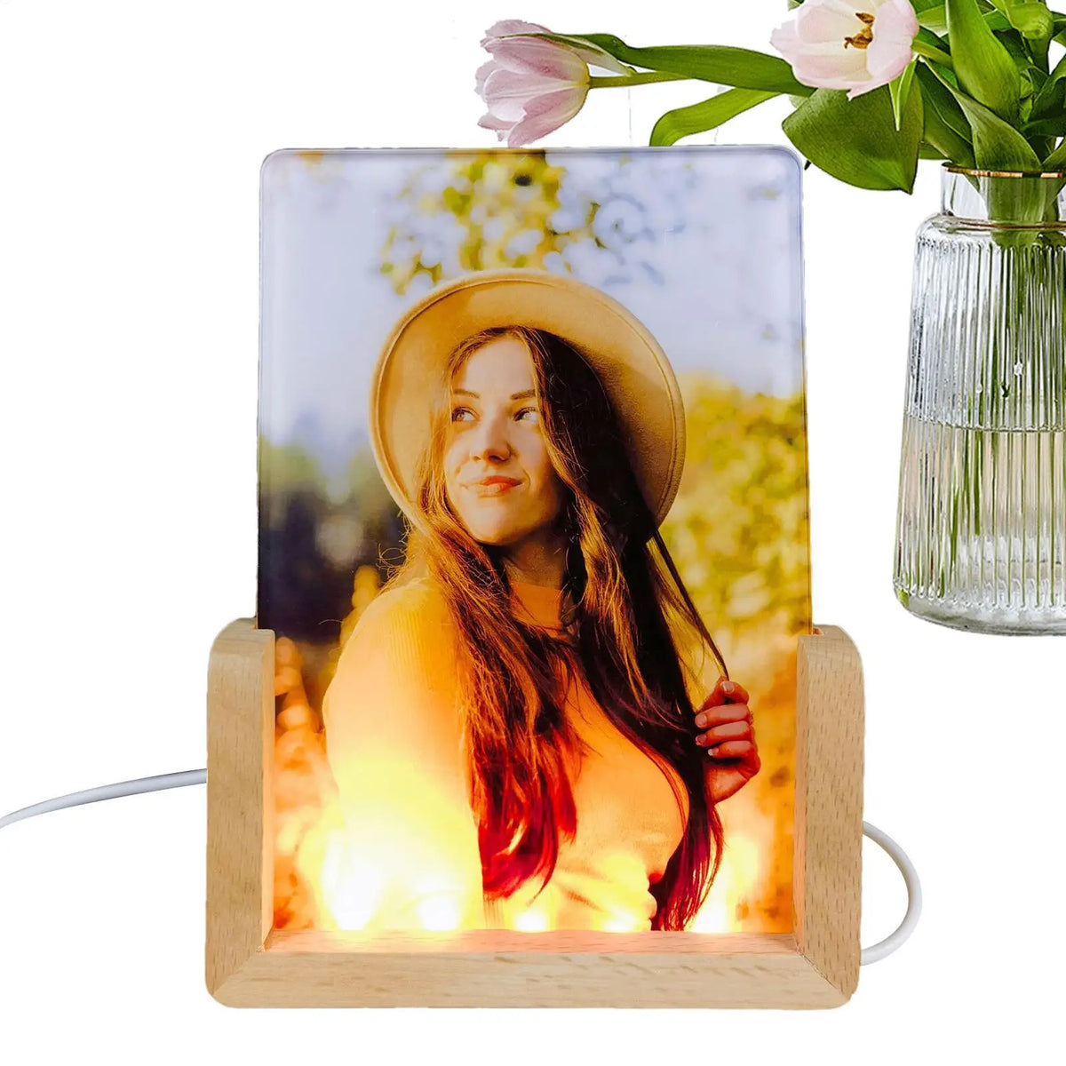 3D LED Night Light Sublimation Acrylic Photo Frame Blank LED Acrylic Photo Frame Babs