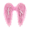 Feather Angel Wings Costume Prop – Wedding, Halloween & Party Costume Wings Babs pink 55x40cm