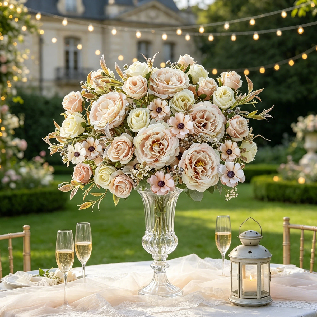 Artificial Silk Retro Rose Bouquet – Wedding & Home Decor Artificial Flower Bouquet Babs