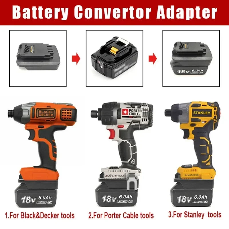 Makita 18V Battery Adapter MT18BPS – Black+Decker/Porter Cable/Stanley Battery Adapter Babs