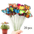 20pcs 3D PVC Butterfly Garden Stakes – Wedding & Lawn Décor Garden Butterfly Stakes Babs 20pcs