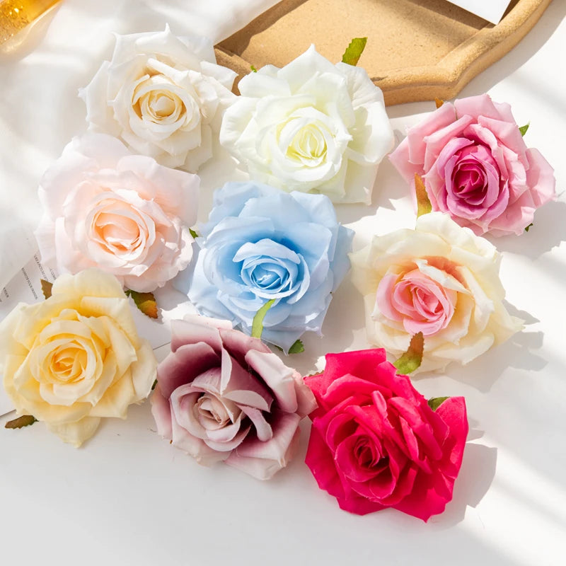 Silk Rose Artificial Flowers 5/10pcs – Wedding & Home Décor Artificial Silk Flowers Babs