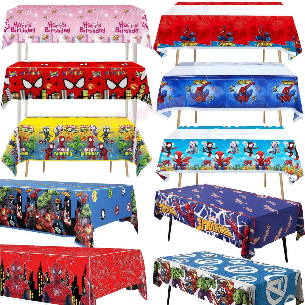 Spider-Man Party Tablecloth | Kids Birthday Table Cover Party Tablecloth Babs