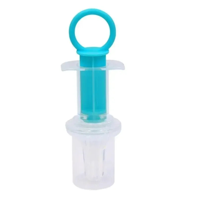Infant Pacifier Medicine Dropper Silicone Nipple Syringe Baby Medicine Dropper Babs Blue