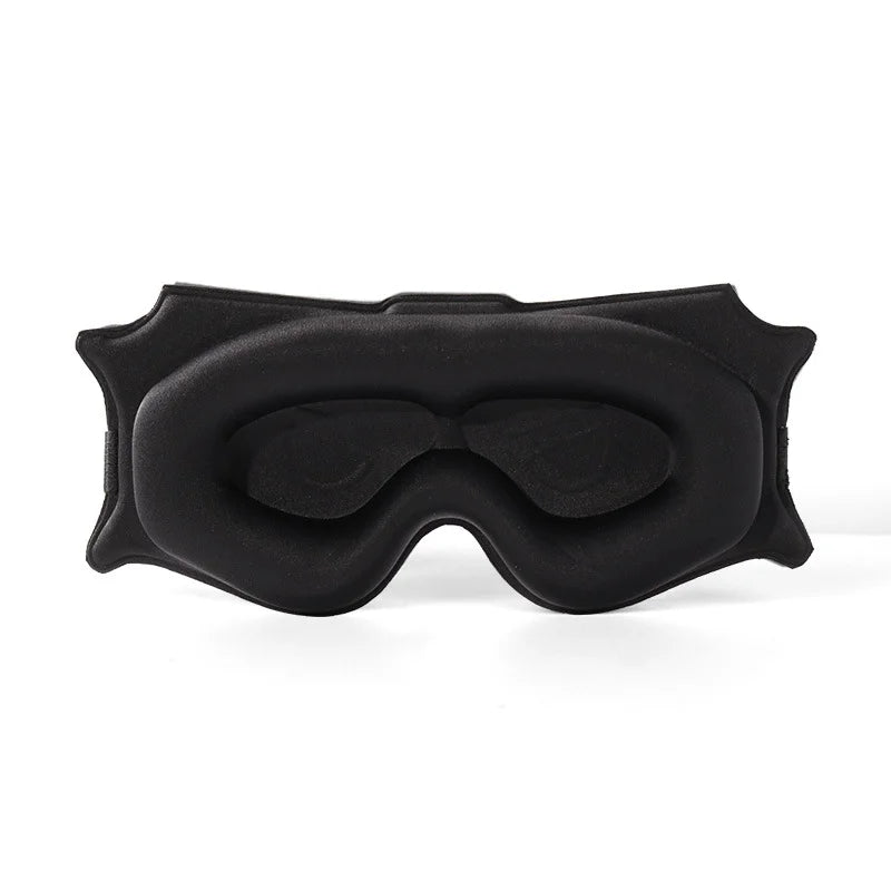 FUBEICHLY 3D Blackout Sleep Eye Mask – Adjustable Contoured Sleep Eye Mask Babs black