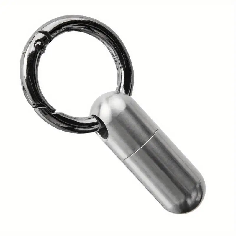 Mini Titanium Alloy Waterproof Canister EDC Pill Bottle Waterproof EDC Canister Babs 1pc Titanium alloy