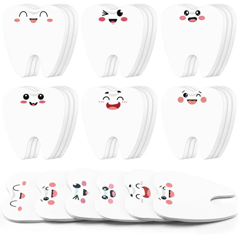 Dental Tooth Sticky Notes Funny Gift Set – 4 or 12 Pcs Novelty Sticky Notes Babs