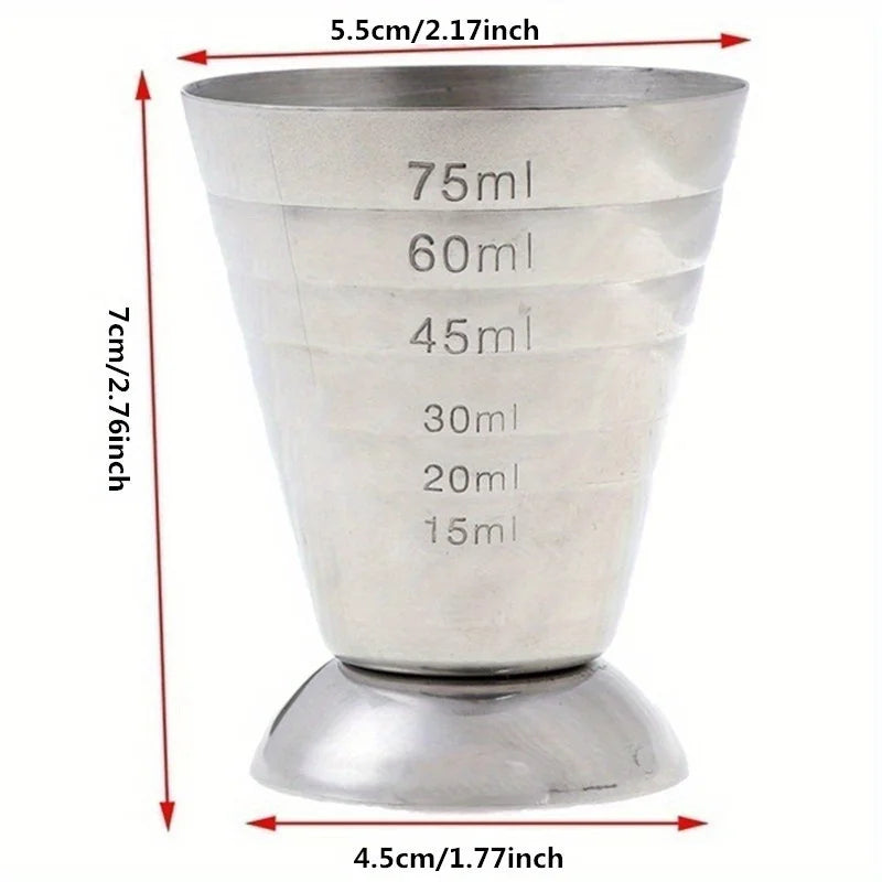 Stainless Steel Cocktail Measuring Jigger with Graduations Cocktail Measuring Jigger Babs 1pc