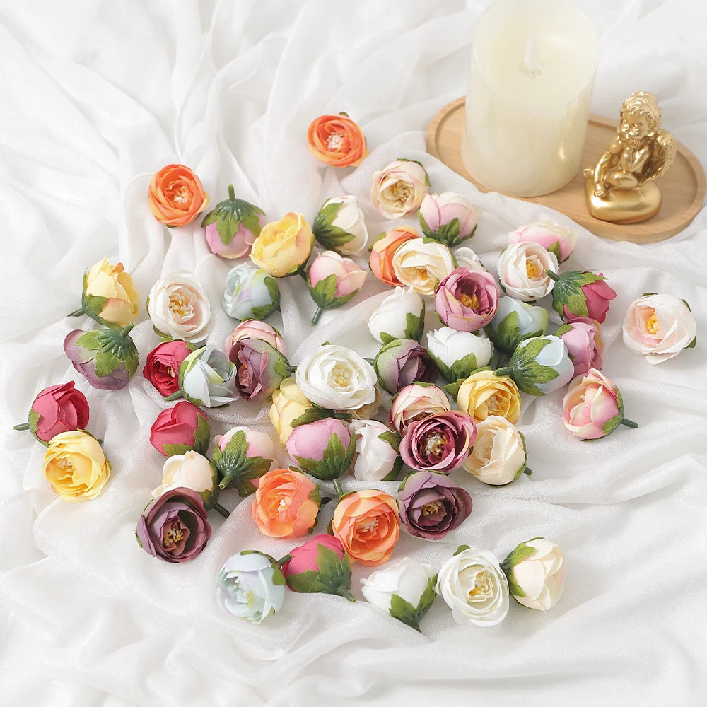 Artificial Silk Rose Heads 10/20Pcs – Wedding & Home Decor Artificial Flower Heads Babs