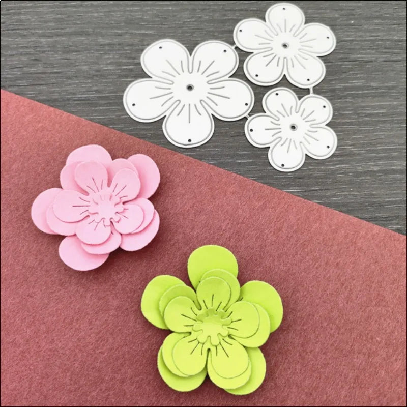 Flower Leaves Metal Cutting Dies – Carbon Steel Scrapbook Stencils Metal Cutting Dies Babs