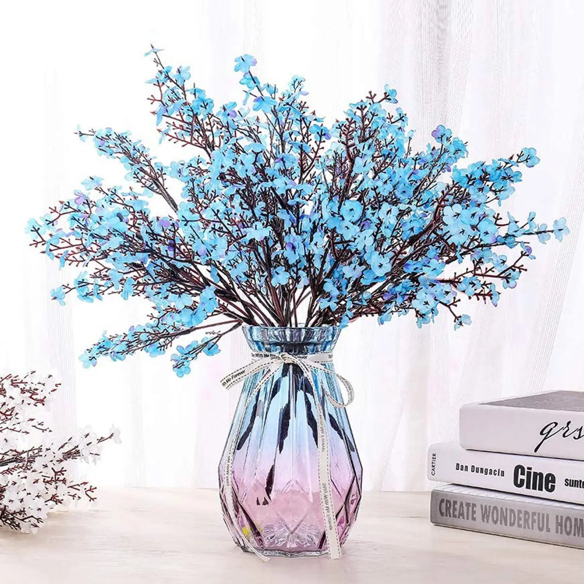 Artificial Silk Gypsophila Flowers – Wedding & Home Décor Artificial Flower Bouquet Babs