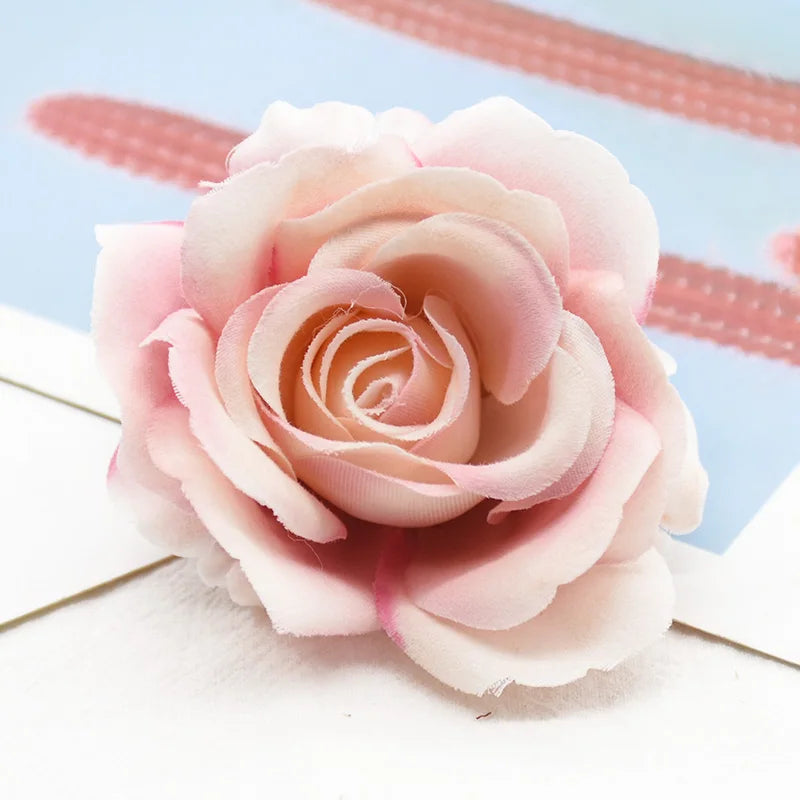 Silk Artificial Rose Flower Heads – Wedding & DIY Decor Artificial Flower Heads Babs color 8 5 pcs