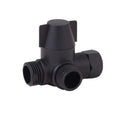 3-Way G1/2 Shower Diverter Valve T-Adapter Tap Splitter Shower Diverter Valve Babs Black