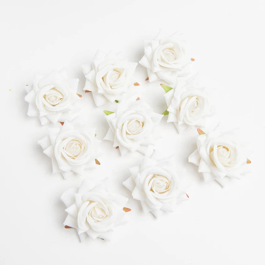 Silk Rose Artificial Flowers Wedding & Home Decor – 5/10 Pcs Artificial Silk Roses Babs Color 14 5 pcs