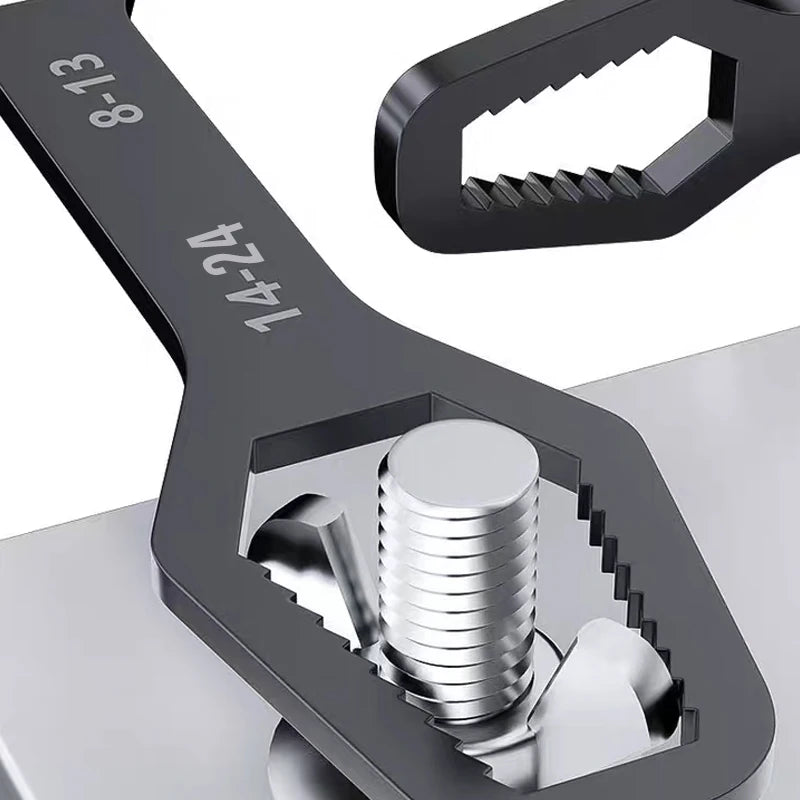 Adjustable Double Head Self-Tightening Wrench 8–24mm Adjustable Wrench Babs