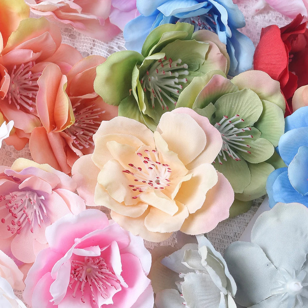 20/50Pcs Artificial Silk Rose Flower Heads – DIY Wedding Decor Artificial Flower Heads Babs