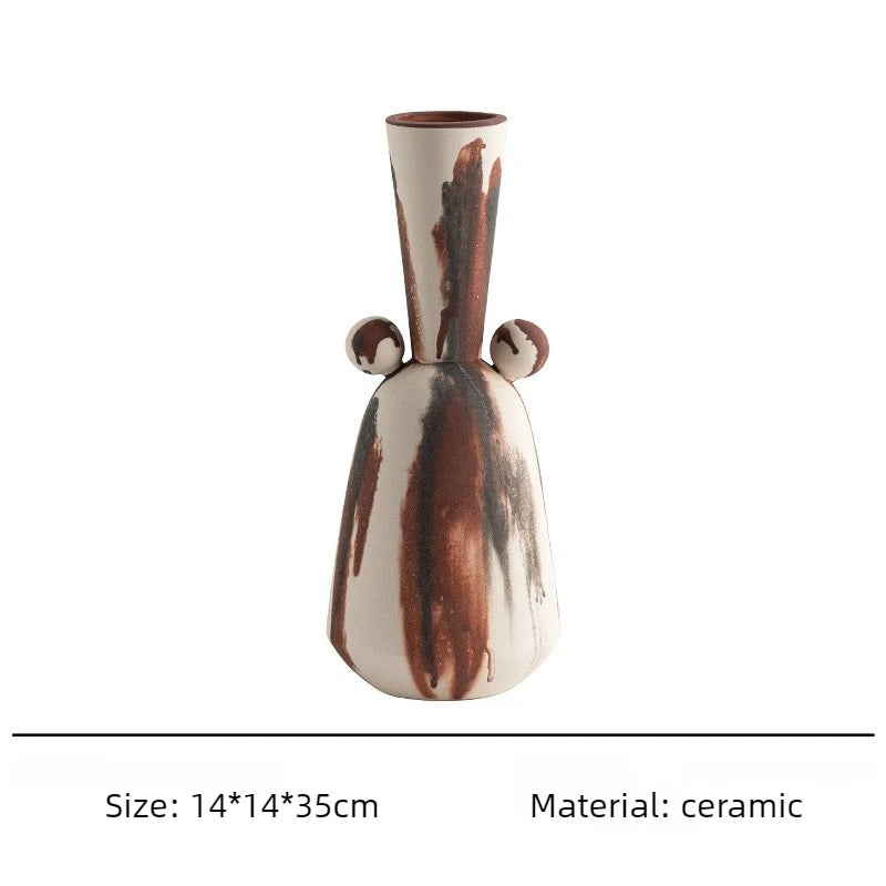 Ceramic Vase – Modern Aesthetic Desktop Flower Bottle Décor Ceramic Decorative Vase Babs G