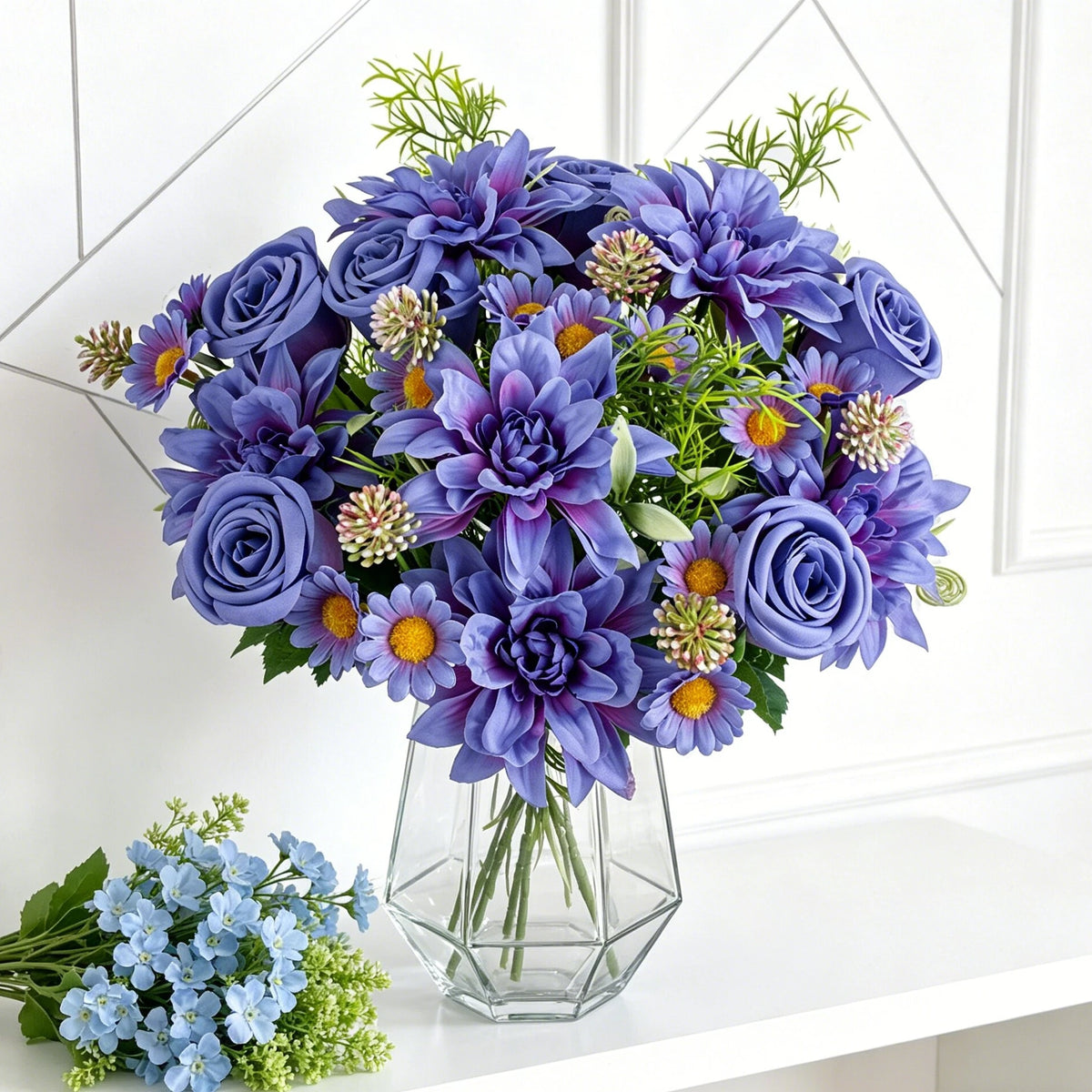 Silk Dahlia Artificial Flowers – Wedding & Home Décor Bouquet Artificial Silk Flowers Babs