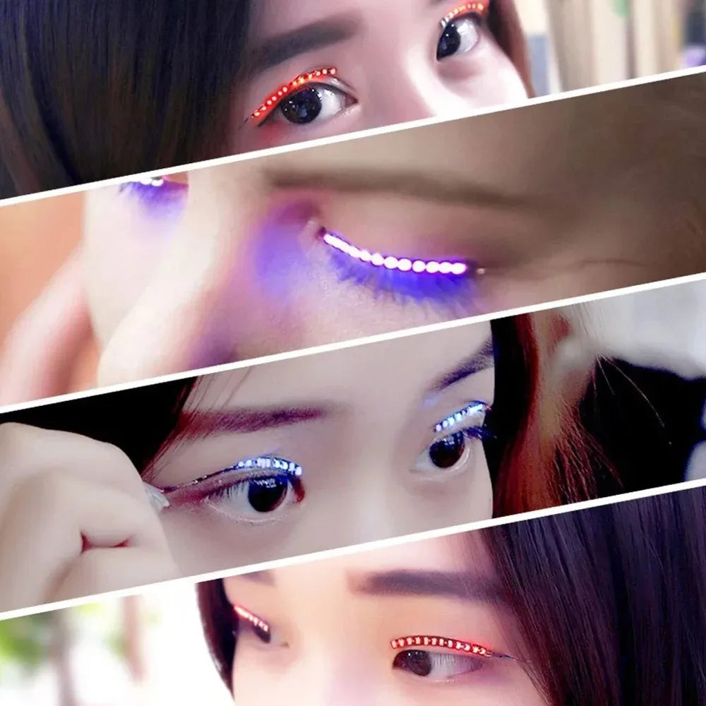 LED Light-Up False Eyelashes – Party, Club & Halloween LED False Eyelashes Babs