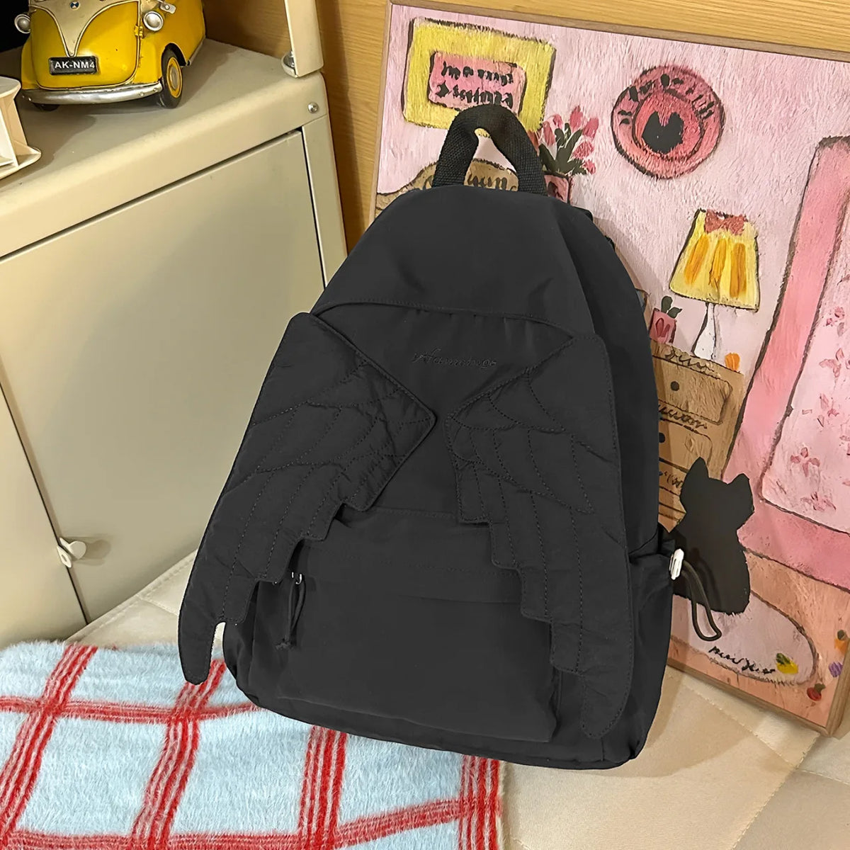 Girls Lightweight Cartoon School Backpack – Ergonomic Pack Kids School Backpack Babs Black