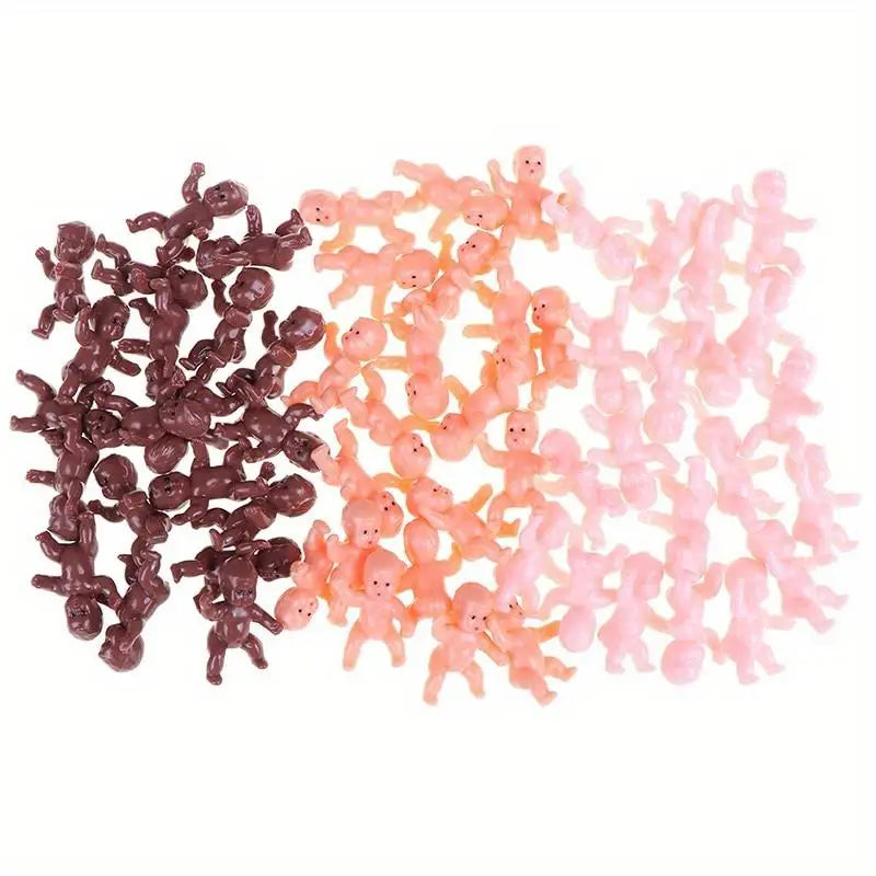 20Pcs Mini Plastic Baby Doll Accessories 1" & 1.2" Set Doll Accessories Babs
