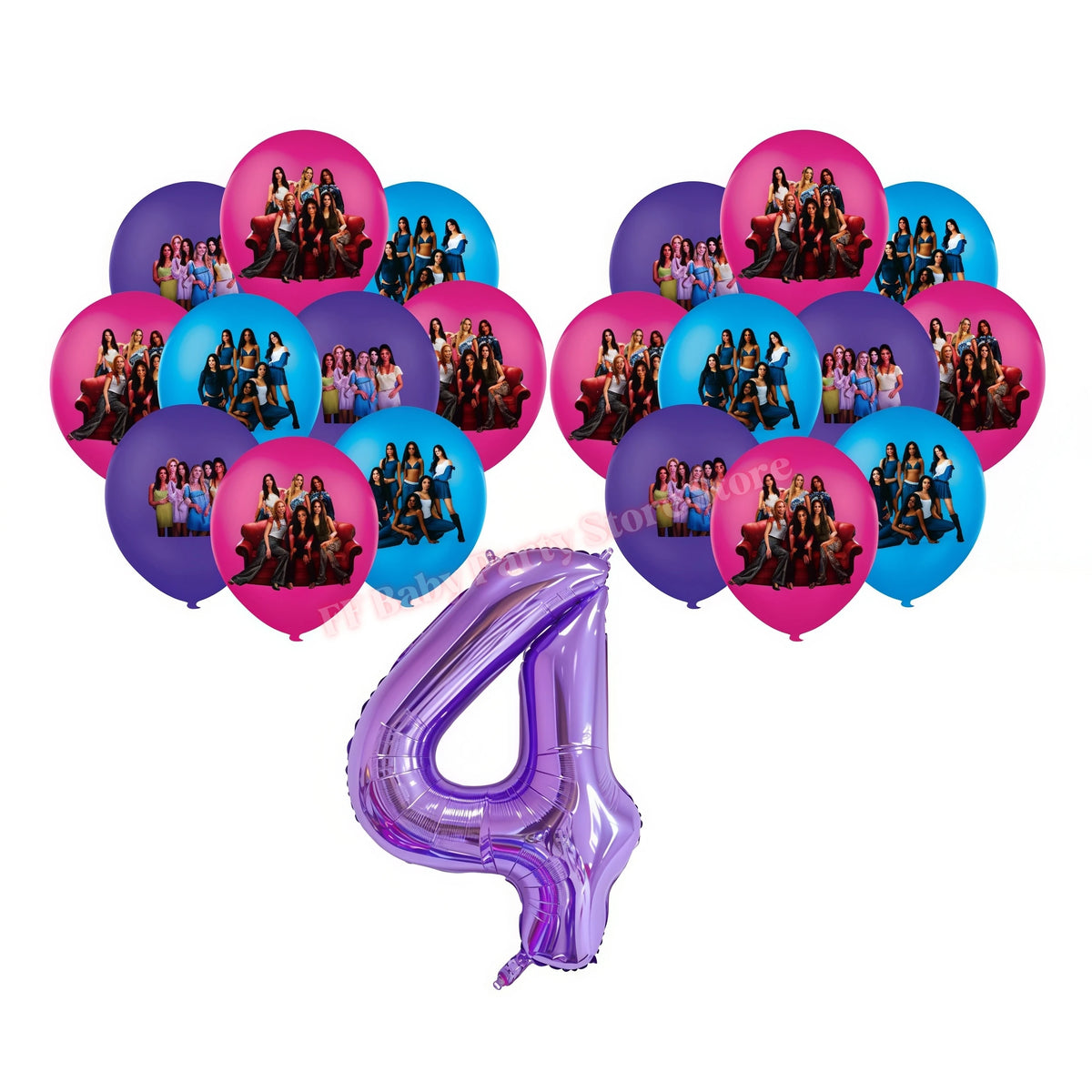 Katseye Kpop Birthday Party Decoration Set – Balloon & Banner Party Decoration Set Babs 19pcs Balloons-4 others