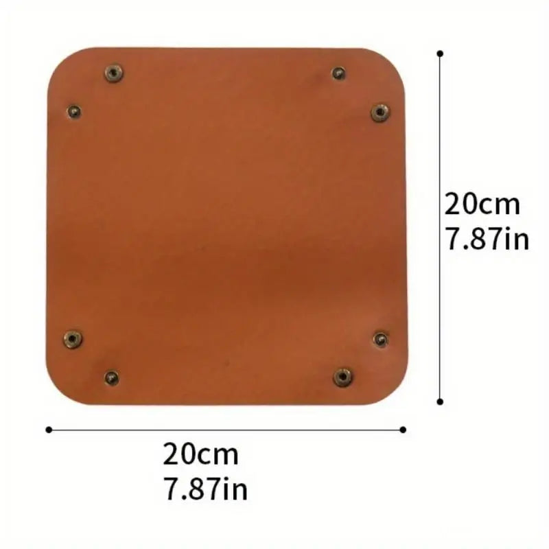 PU Leather Foldable Rolling Tray – Portable Valet Organizer Valet Tray Organizer Babs