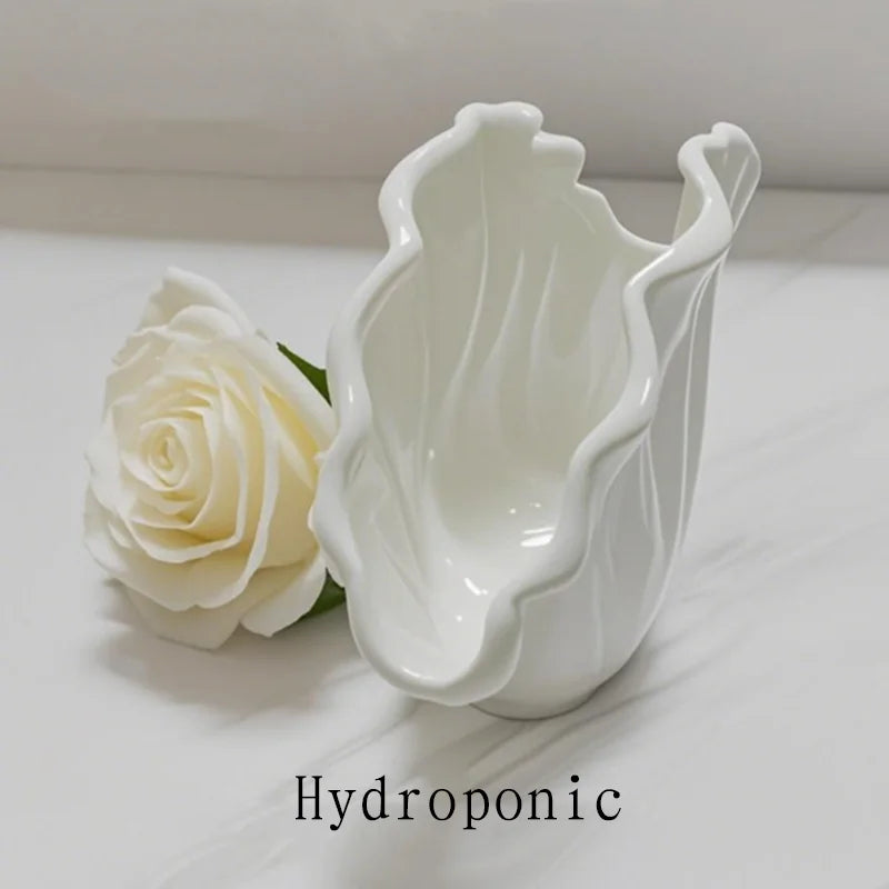 Nordic Ceramic Vase – Modern Tabletop Flower Bottle for Home Ceramic Decorative Vase Babs
