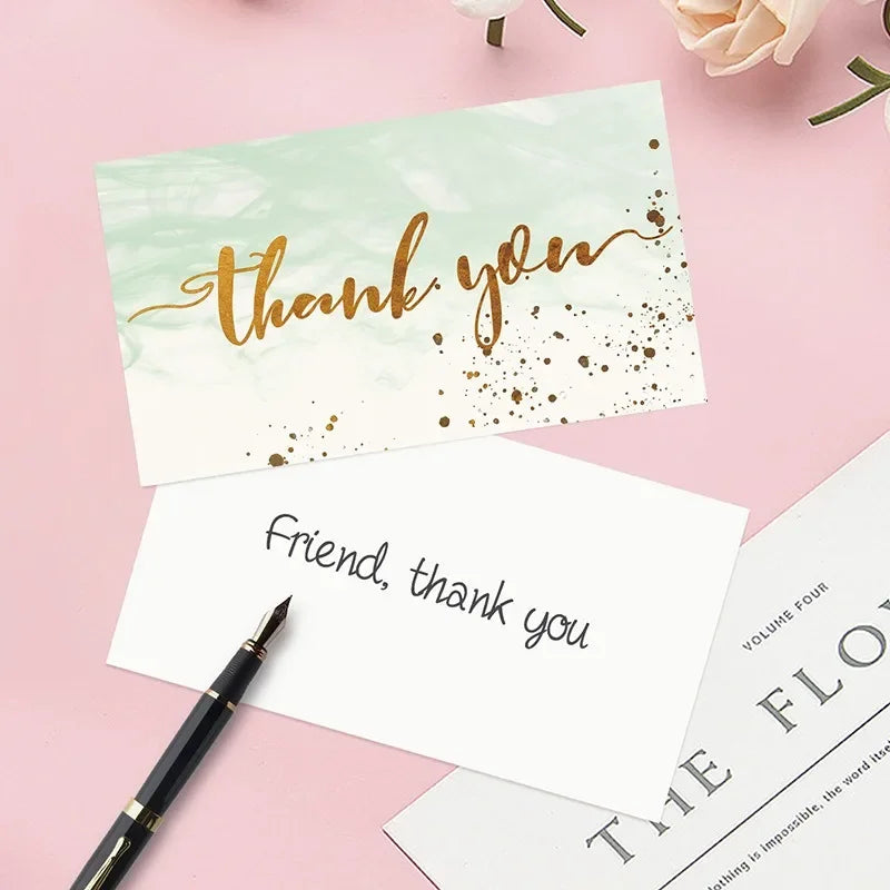 50 Thank You Cards – Small Business, Wedding & Gift Notes Thank You Cards Babs