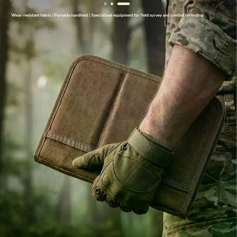 Tactical A5 Notebook Cover Zippered Canvas EDC Organizer Canvas Notebook Cover Babs