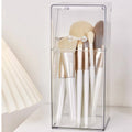 Transparent Makeup Brush Storage Box & Organizer with Lid Makeup Brush Organizer Babs transparent color