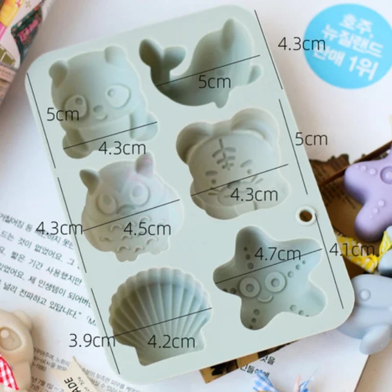 Cute Zoo Silicone Mold – DIY Soap, Gypsum & Resin Craft Silicone Craft Mold Babs 1PC 1