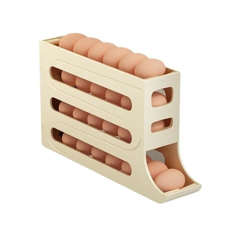 Refrigerator Egg Storage Box – Stackable Kitchen Organizer Egg Storage Organizer Babs cream