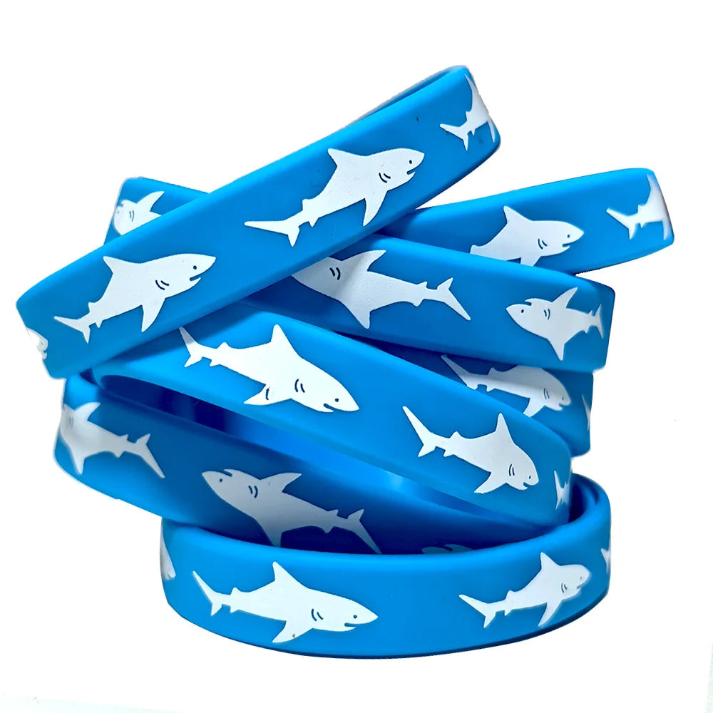 Shark Silicone Bracelets Party Favors – Ocean Wristbands 4–40pk Party Favor Wristbands Babs