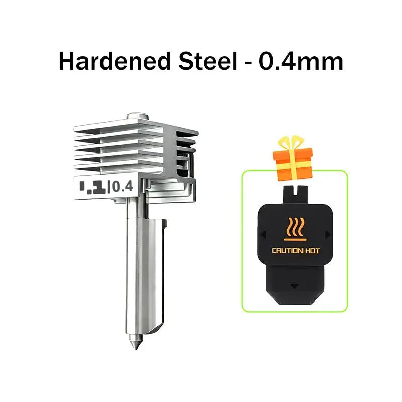 All-Metal 3D Printer Hotend Kit 0.2–0.8mm Hardened Nozzle 3D Printer Hotend Babs 0.4mm No plug