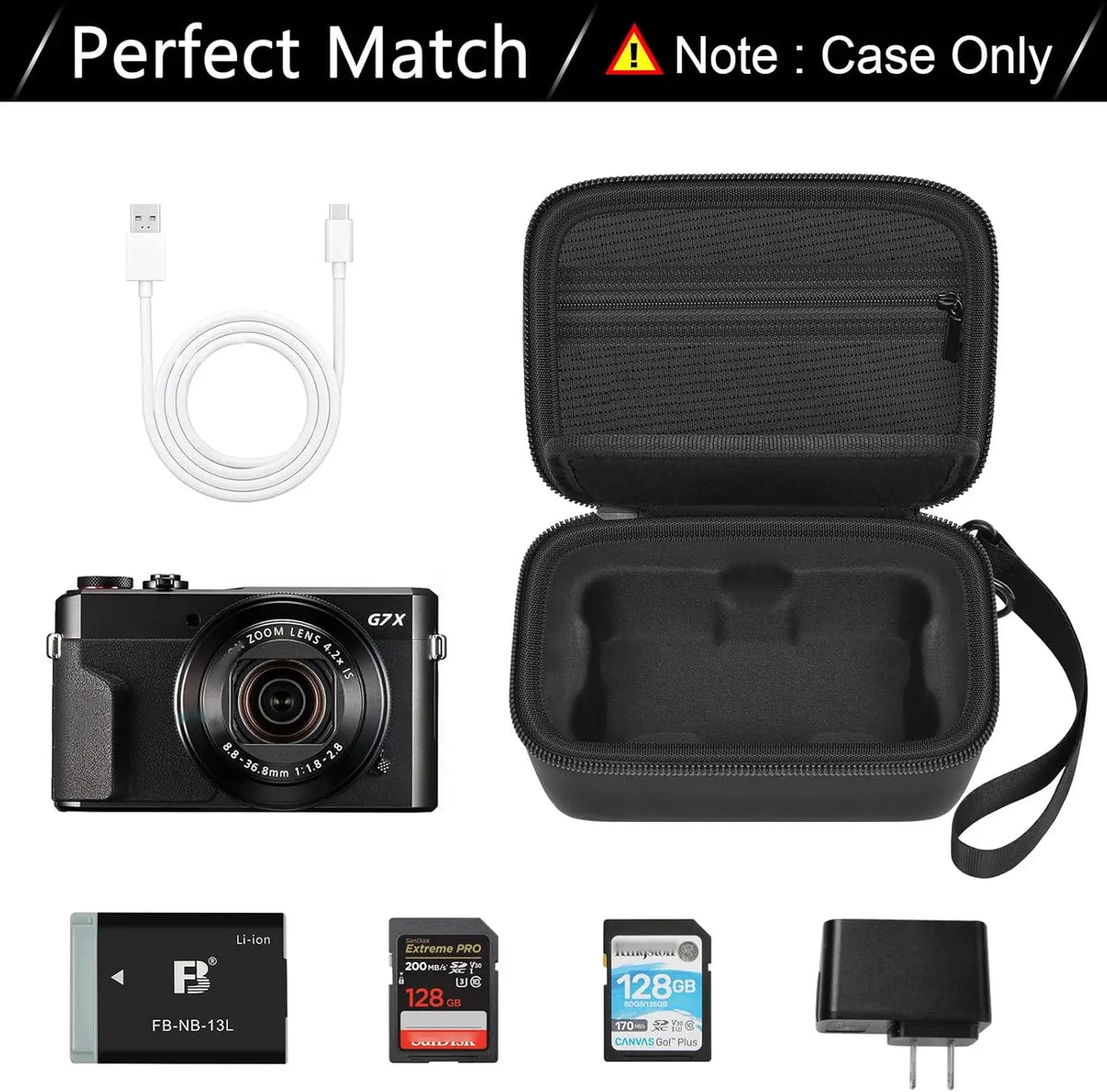 Hard Camera Case for Canon PowerShot G7X Mark II III SX740 SX720 Camera Storage Case Babs
