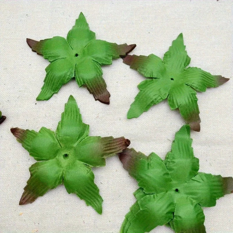 30pcs Artificial Rose Green Leaves for Home & Party Decoration Artificial Floral Decor Babs