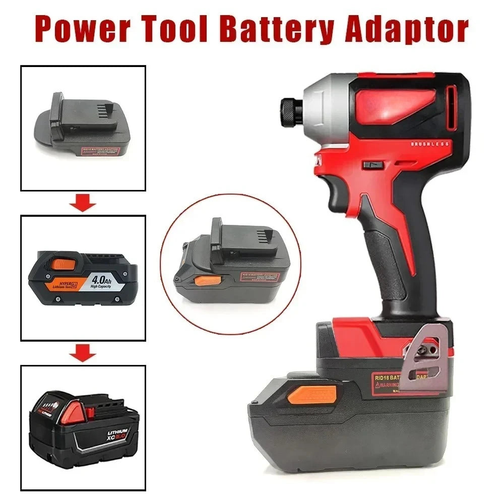 RIDGID AEG 18V to Milwaukee 18V Battery Adapter Converter Battery Adapter Converter Babs