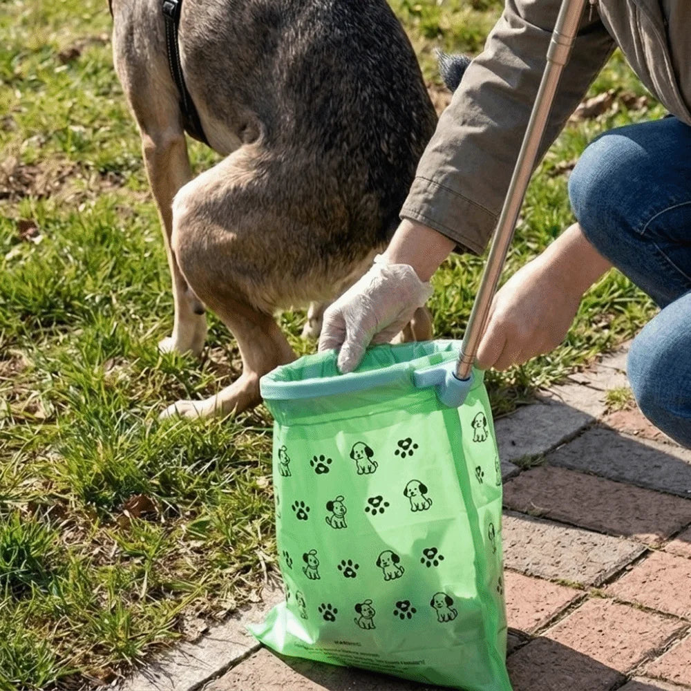 Retractable Dog Poop Scooper – Foldable Long Handle Pet Cleaner Dog Poop Scooper Babs