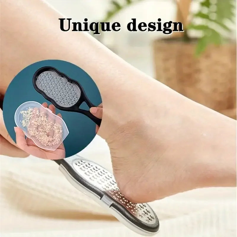 Stainless Steel Foot File & Callus Remover | Dual Grit Pedicure Foot File & Rasp Babs